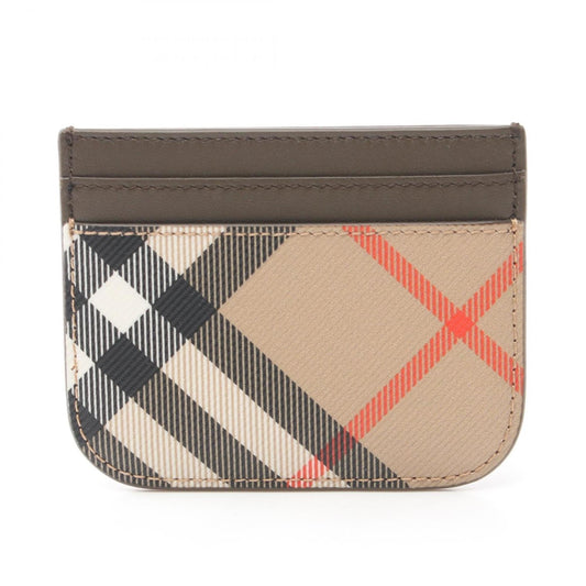 Burberry    Coated Canvas Leather Business Card Case ()