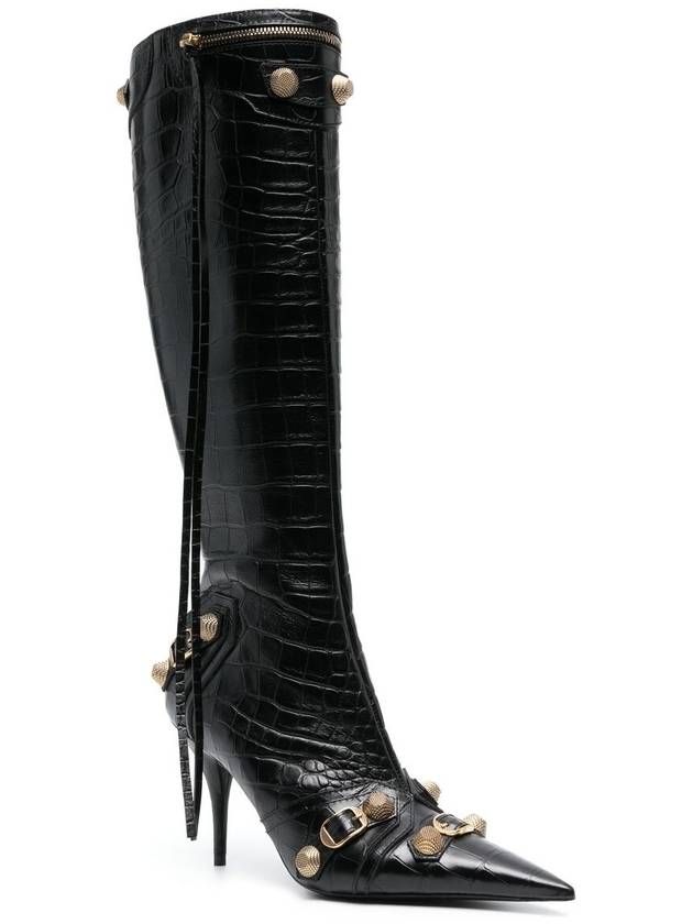 Balenciaga 23 ss Le CAGOLE leather heel boots 734200WBED11000 B0710229692