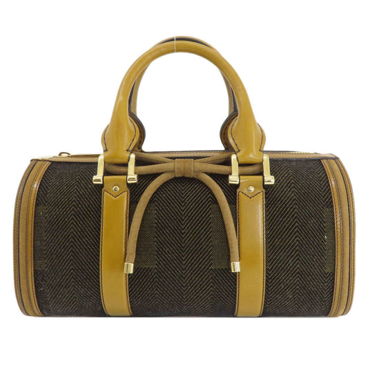 Burberry  Leather Canvas Handbag ()