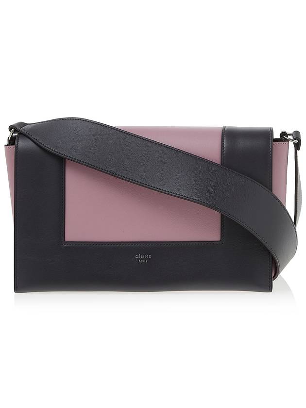 CELINE Two-Tone Frame Shoulder Bag Pink