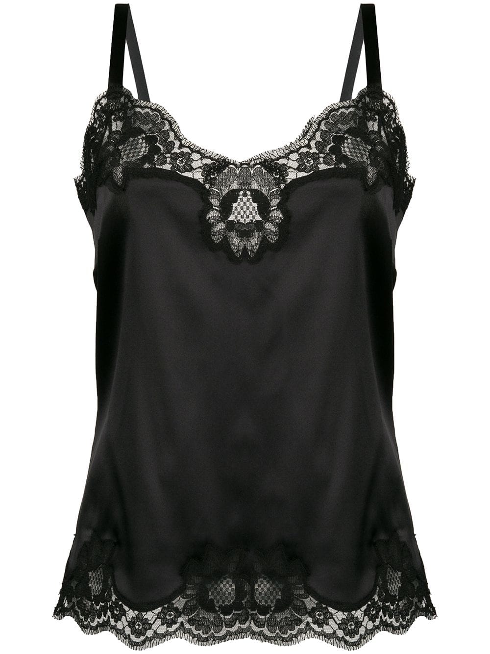 Dolce & Gabbana Women Lace-Detail Satin Camisole Top