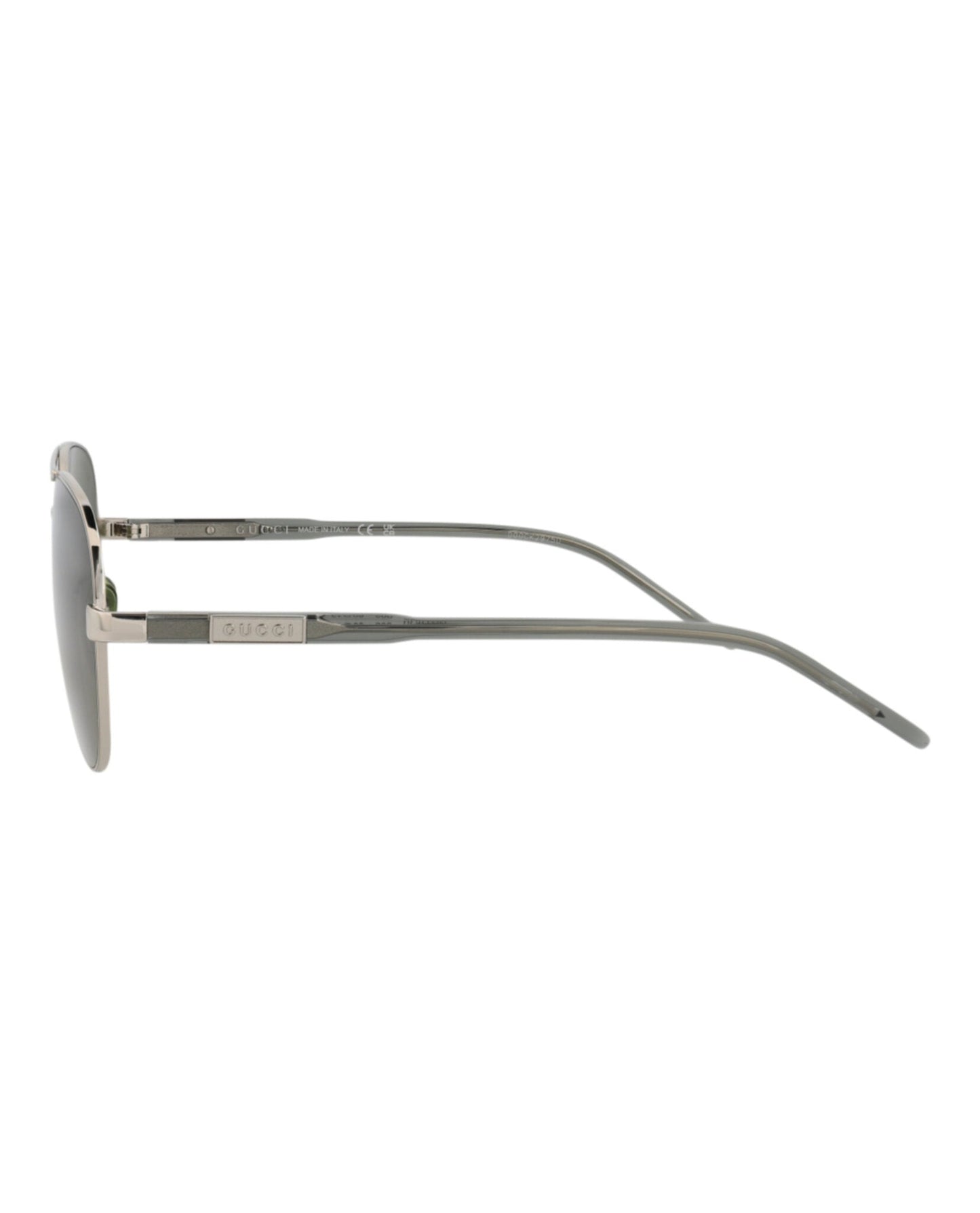 Aviator-Frame Metal Sunglasses