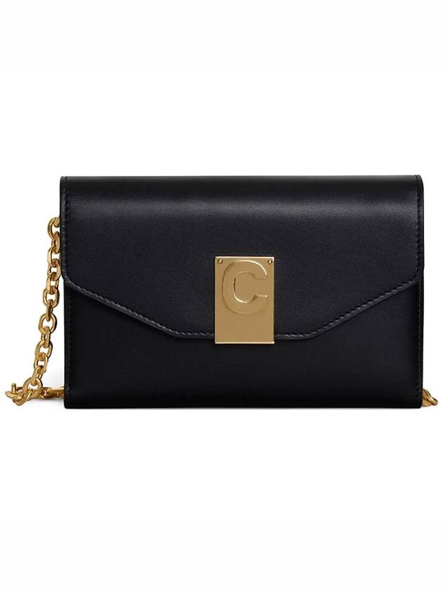 CELINE C Logo Gold Chain IPhone X Phone Case Black