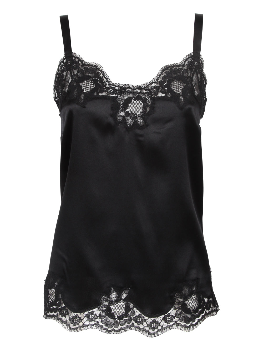 Dolce & Gabbana Women Lace-Detail Satin Camisole Top