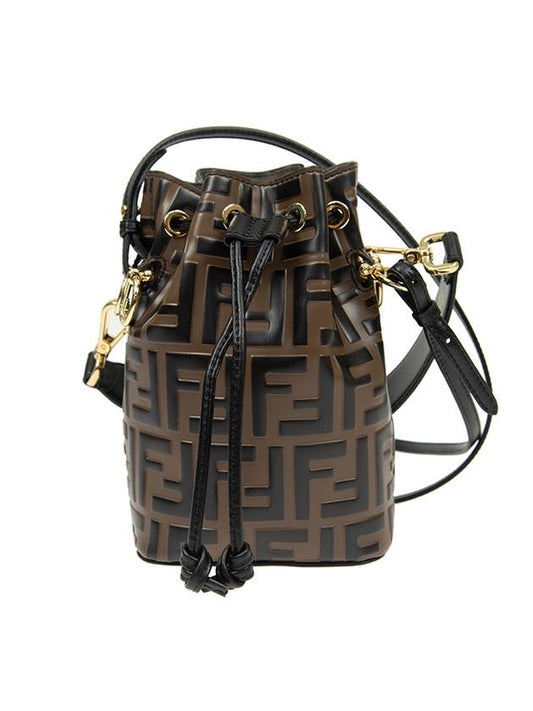 Fendi Mon Tresor Small Bucket Bag Brown