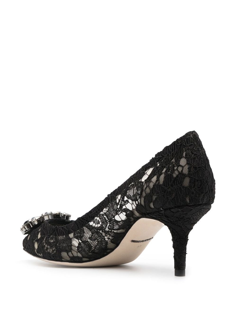 Dolce & Gabbana Women Lace Rainbow Pumps With Brooch Detailing