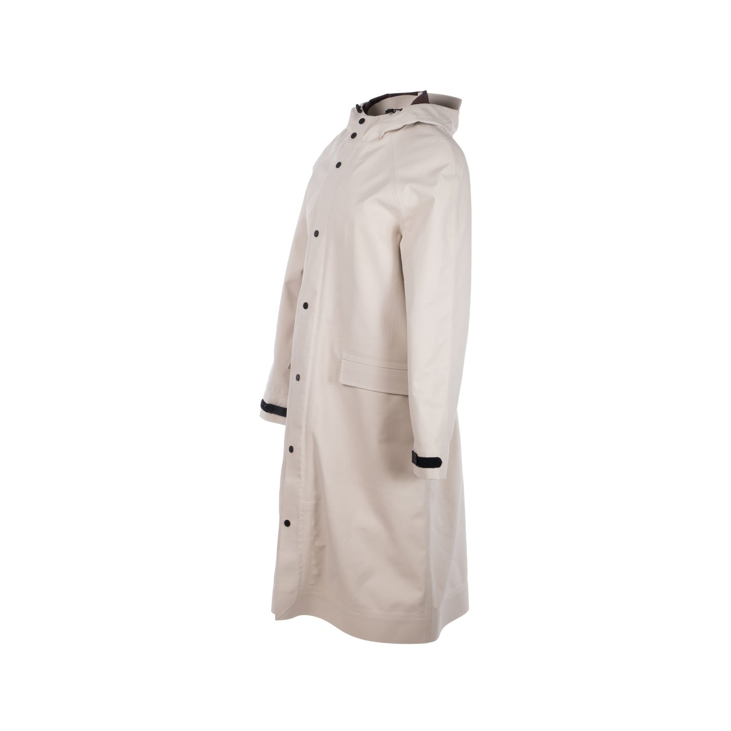 Hermes Size XS Parka Coat Polyamide Gris Carriere