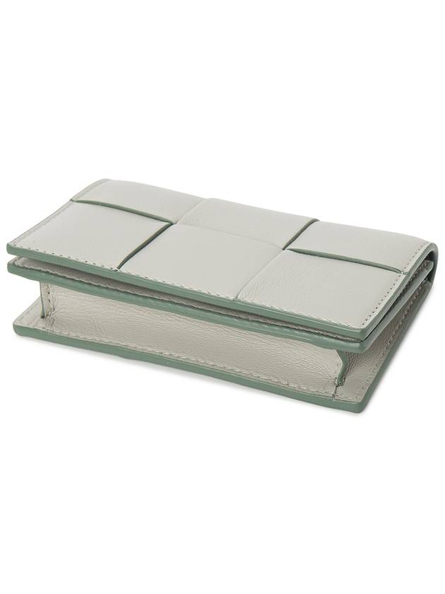 Bottega Veneta Intrecciato Card Wallet Grey