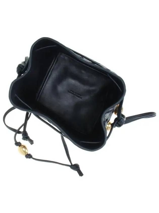 Bottega Veneta Intrecciato Small Bucket Bag Navy