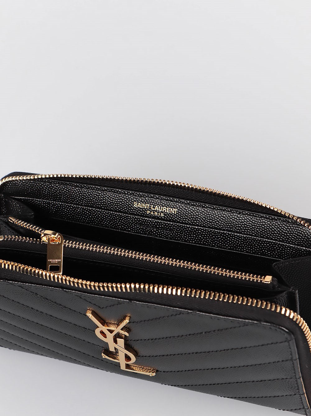 Saint Laurent Women `Cassandre Matelassé` Zip Around Wallet