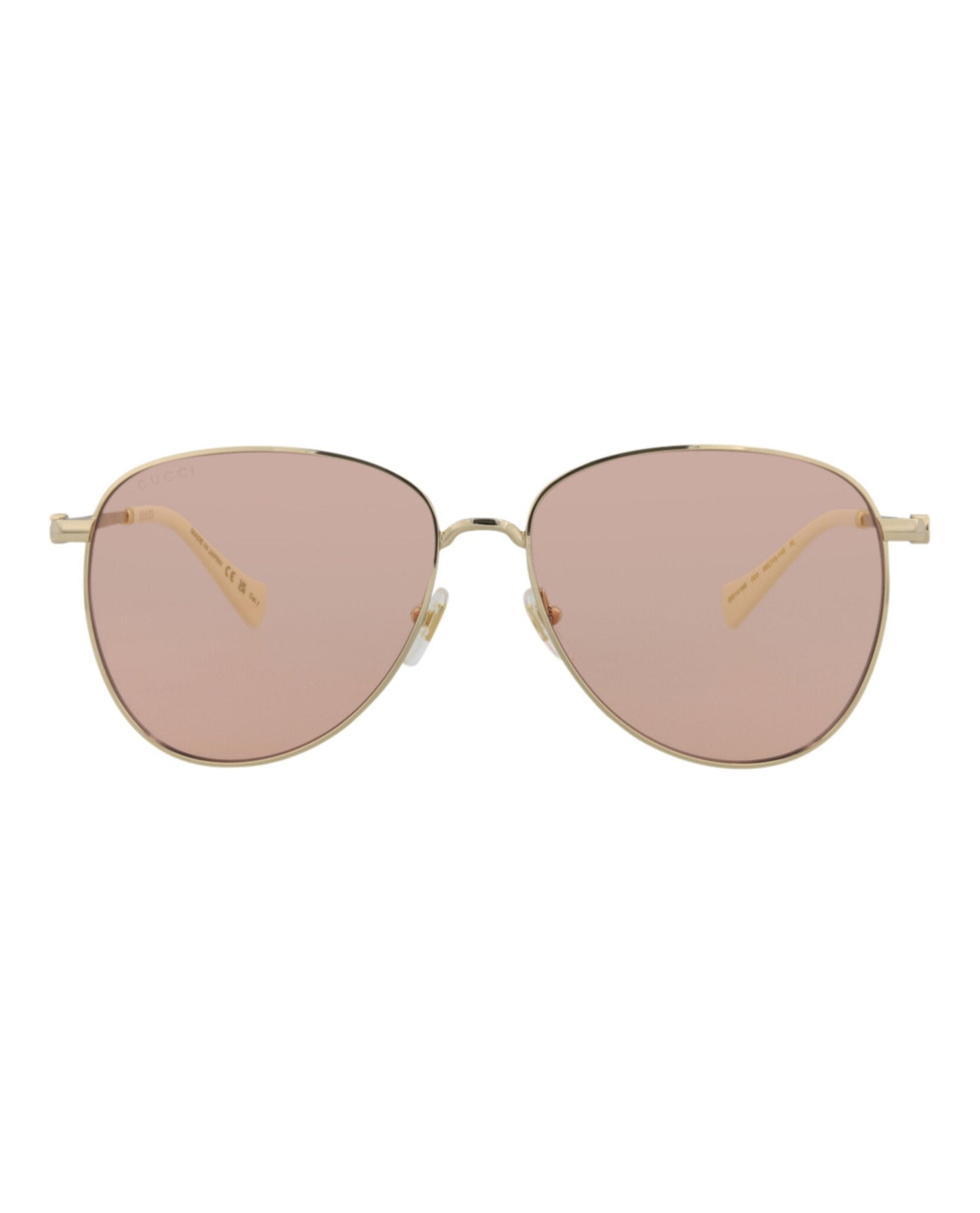Aviator-Frame Metal Sunglasses