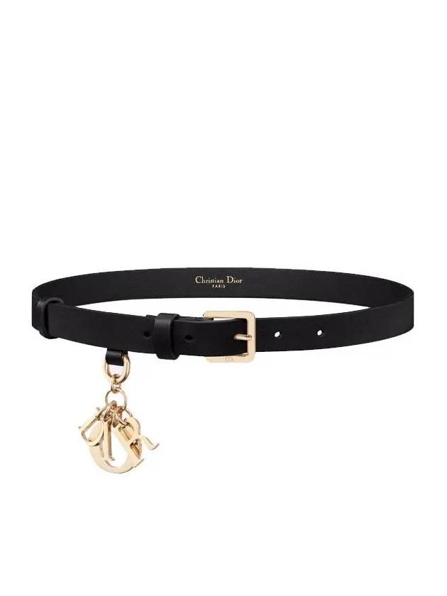 20MM Smooth Calfskin Belt Black Dior