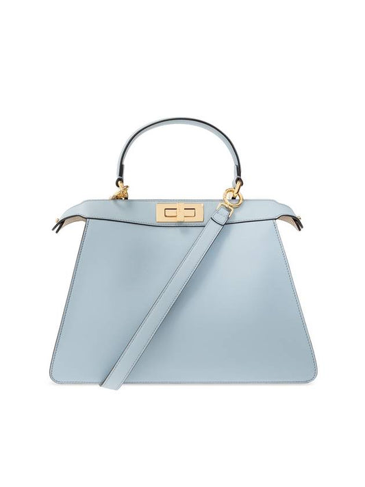 Fendi Peekaboo ISeeU Medium Tote Bag Blue