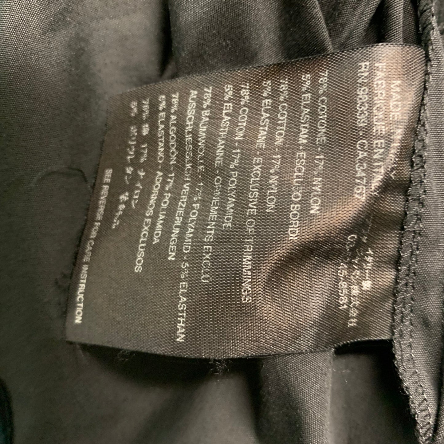 PRADA Size 4 Black Cotton Blend Solid Tulip Skirt