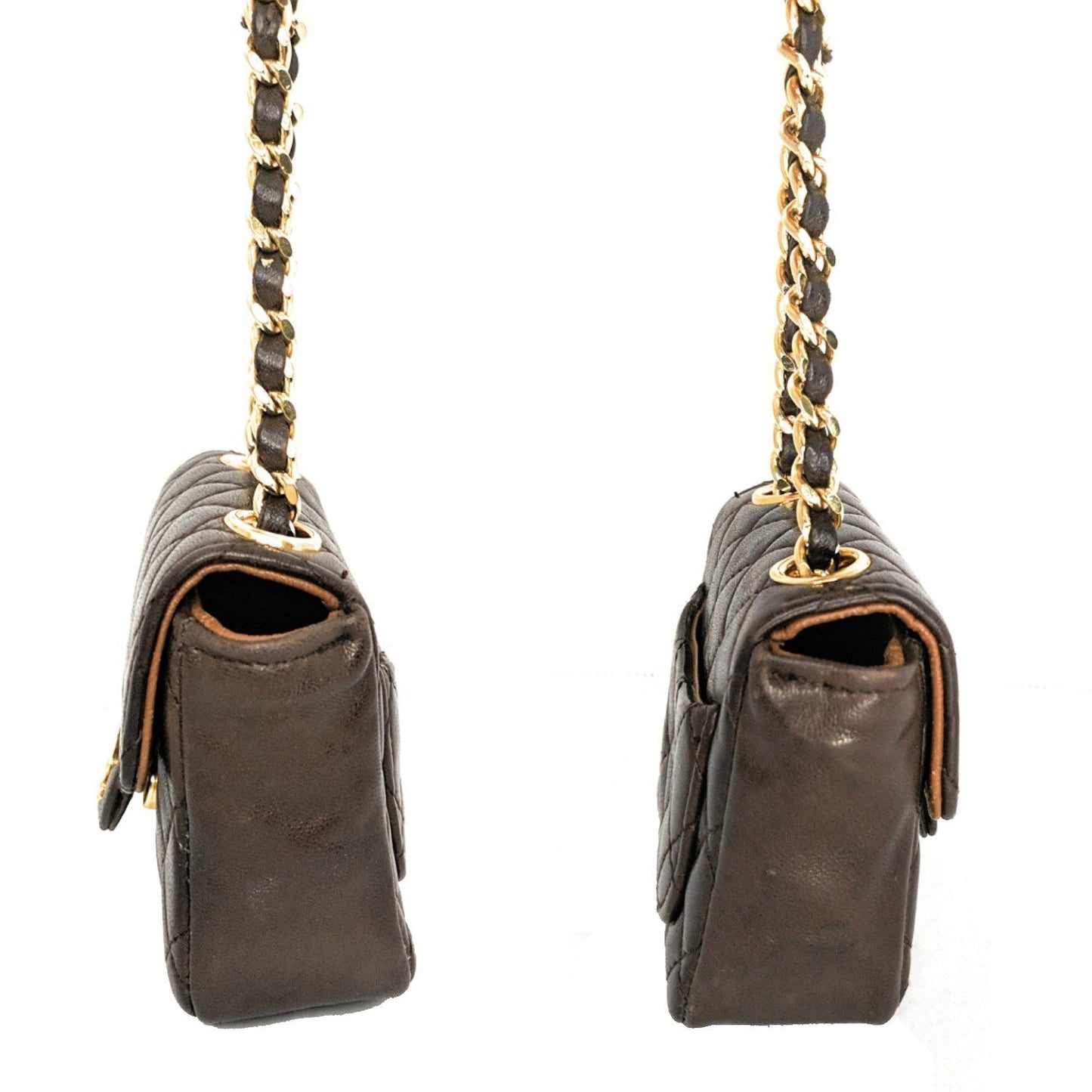 Chanel bag Vintage Brown Quilted Micro Belt Bag