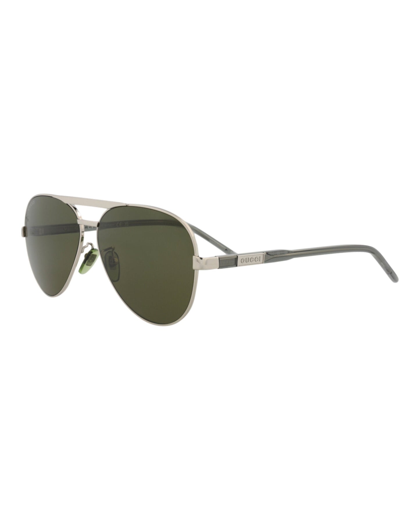 Aviator-Frame Metal Sunglasses