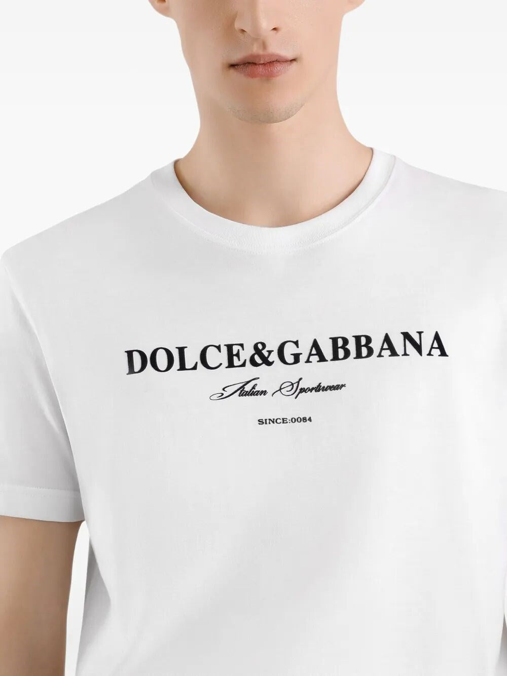 Dolce & Gabbana Men Short Sleeve Crew-Neck T-Shirt