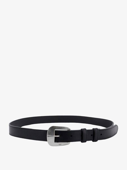 CELINE Medium Marco Vintage Calfskin Belt Black