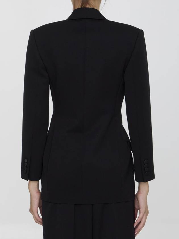 Saint Laurent Tuxedo Jacket In Grain De Poudre
