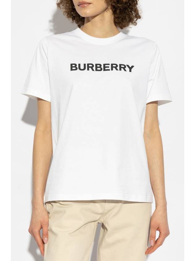 Burberry Logo Cotton Short Sleeve T-Shirt White