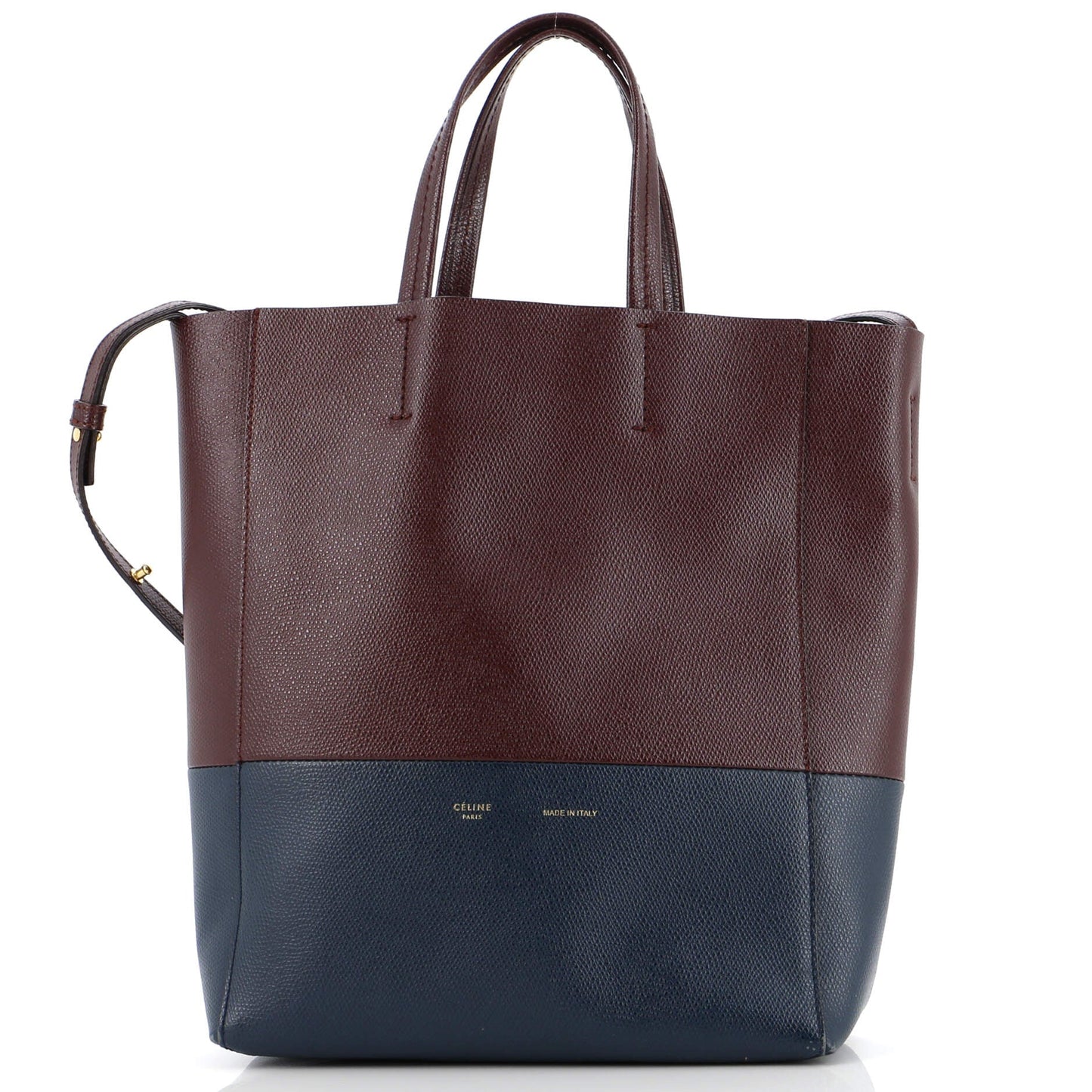Celine Vertical Bi-Cabas Tote Grained Calfskin Small