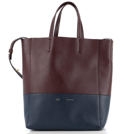 Celine Vertical Bi-Cabas Tote Grained Calfskin Small