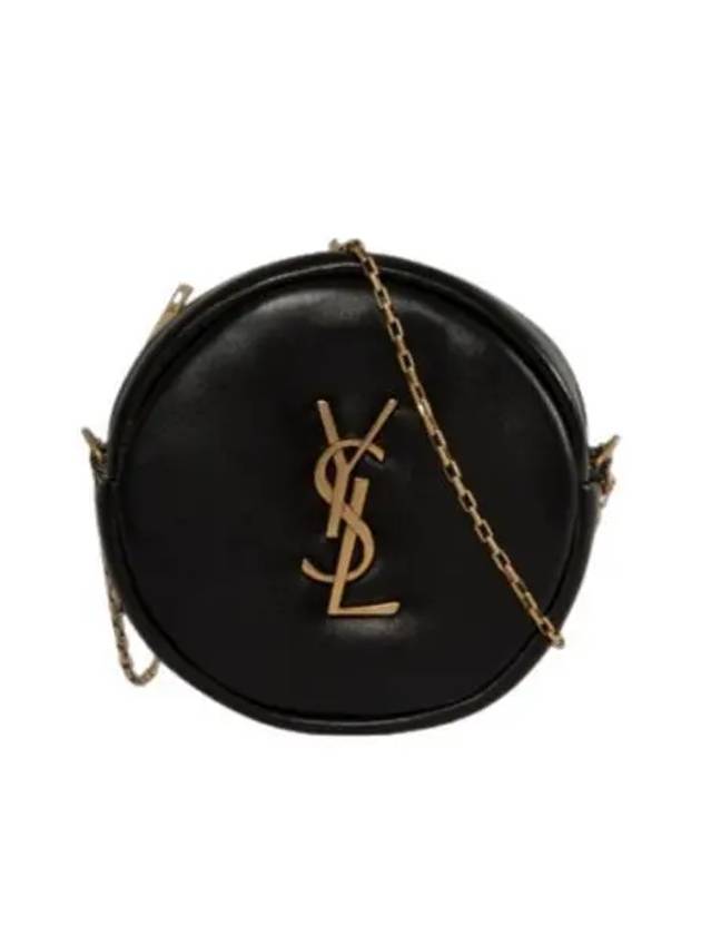 Saint Laurent Round Pillow Cross Bag Black