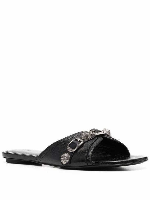Balenciaga Cagole Flat Slipper Black