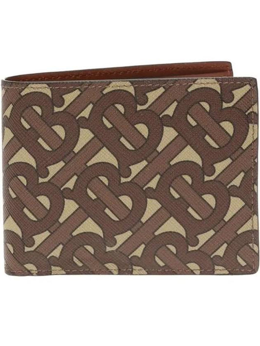Burberry Monogram Print Bicycle Wallet Brown