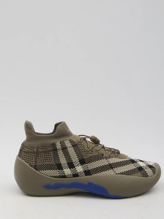 Burberry Check Knit Neptune Sneakers