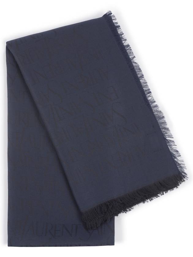 Saint Laurent Logo Jacquard Scarf 7785943YP33
