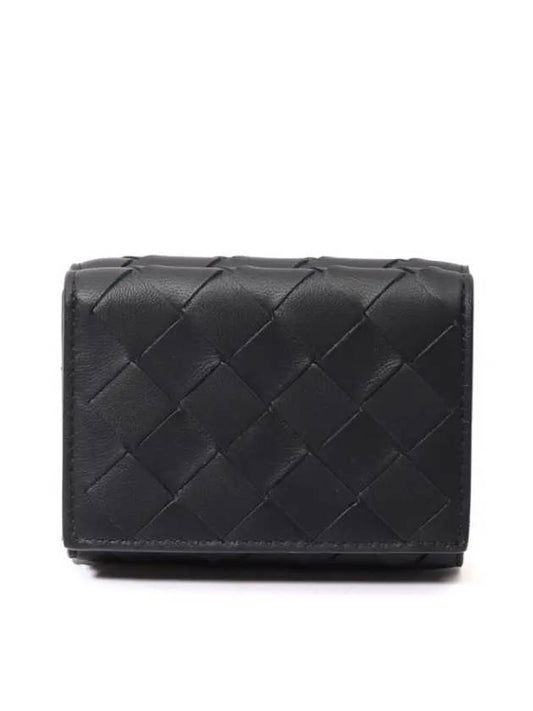 Bottega Veneta Intrecciato Half Wallet Black