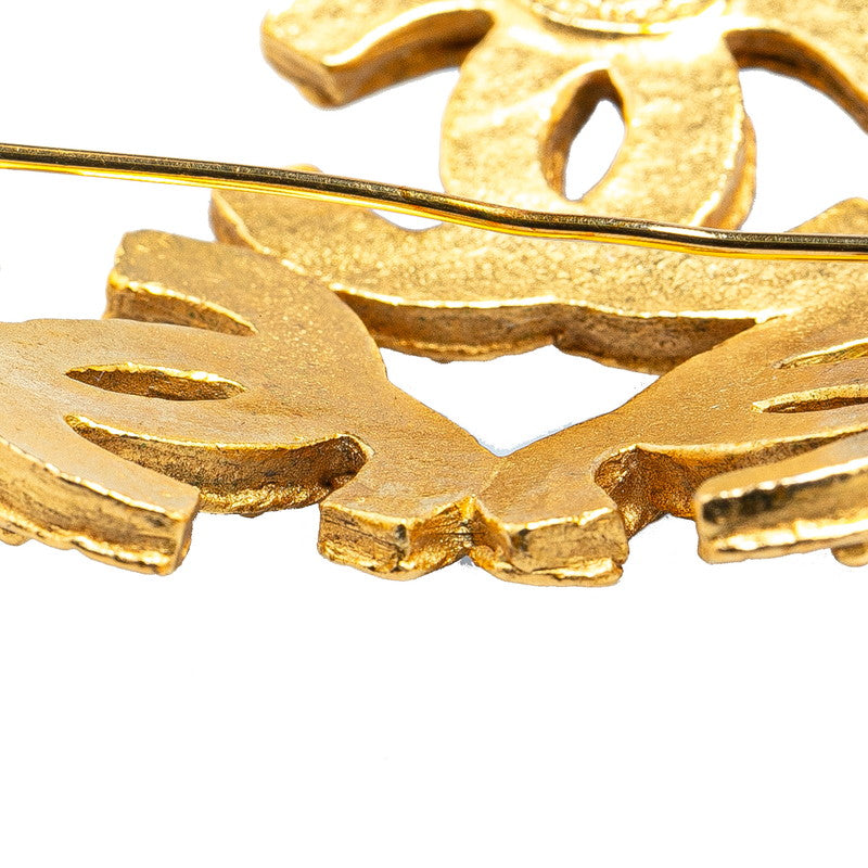 Chanel Vintage Triple Coco Mark Brooch Gold