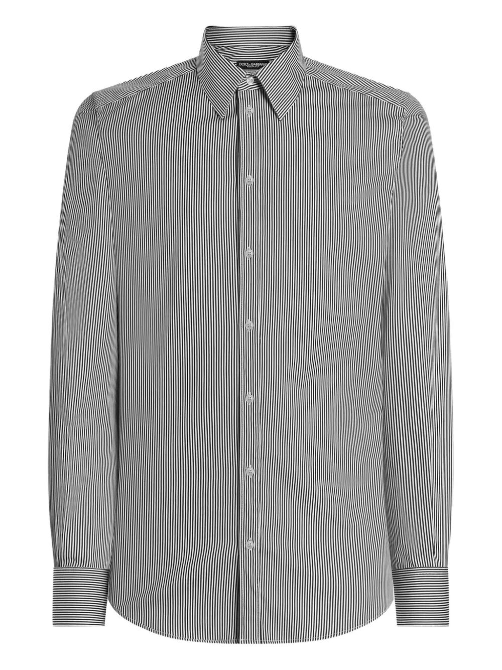 Dolce & Gabbana Men Striped Cotton Shirt
