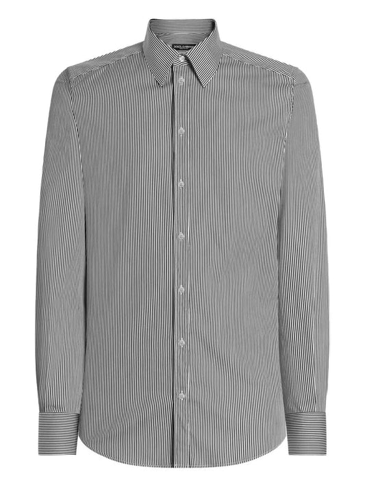 Dolce & Gabbana Men Striped Cotton Shirt