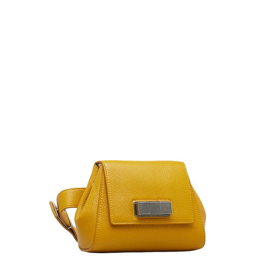 Bottega Veneta  Belt Bag Waist Bag 631117 Leather Mastery Yellow