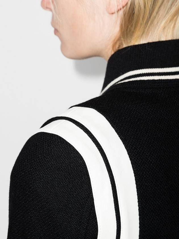 Saint Laurent Teddy Jacket In Wool Black