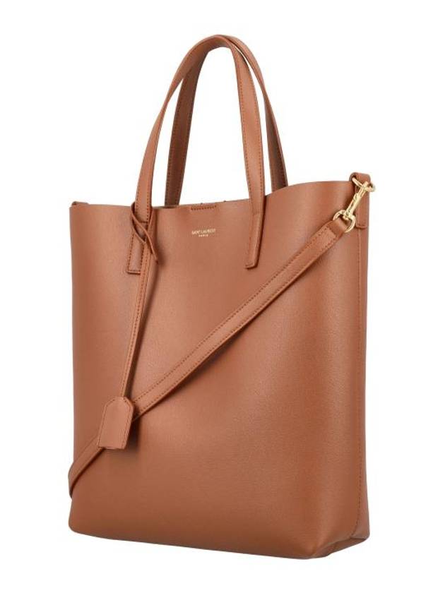 Saint Laurent Shopping Toy Supple Leather Tote Bag Brown