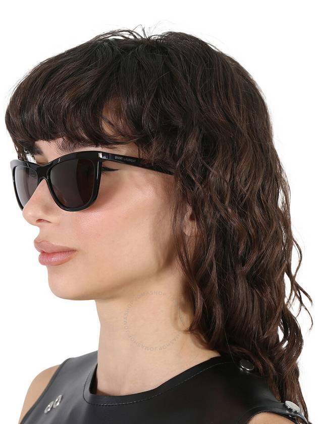 Saint Laurent Saint Laurent Dark Grey Cat Eye Ladies Sunglasses SL 515 001 58