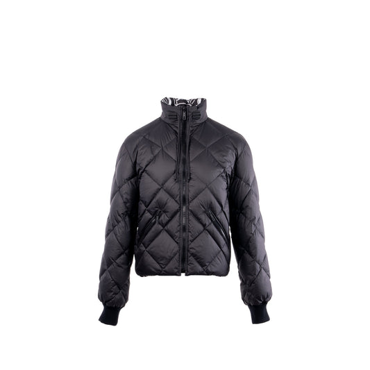Hermes Size 40 Doudoune Courte Jacket Toile Plume Black SHW