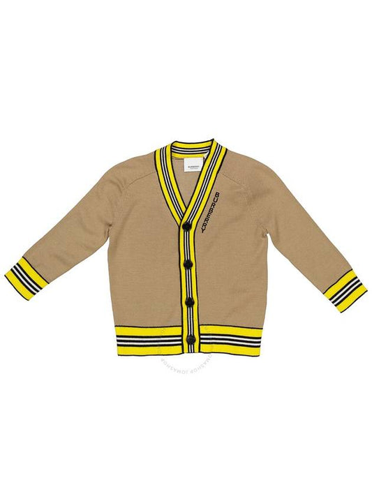 Burberry Burberry Boys Archive Beige Icon Stripe Cardigan, Size 4Y