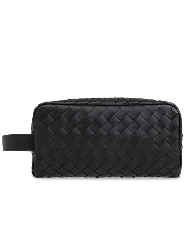 Bottega Veneta Bottega Veneta Toiletry Bag Intrecciato, Men's, Black