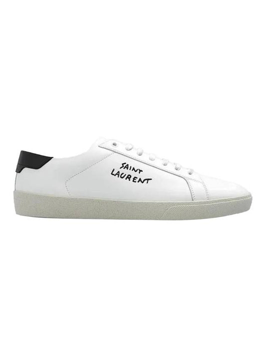 Saint Laurent Court Classic SL 06 Leather Low Top Sneakers White