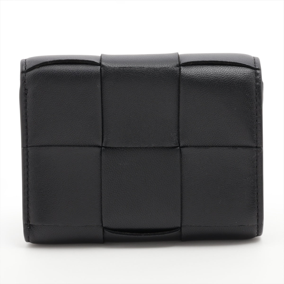 Bottega Veneta  Maxine Introduction Leather Compact Wallet Black