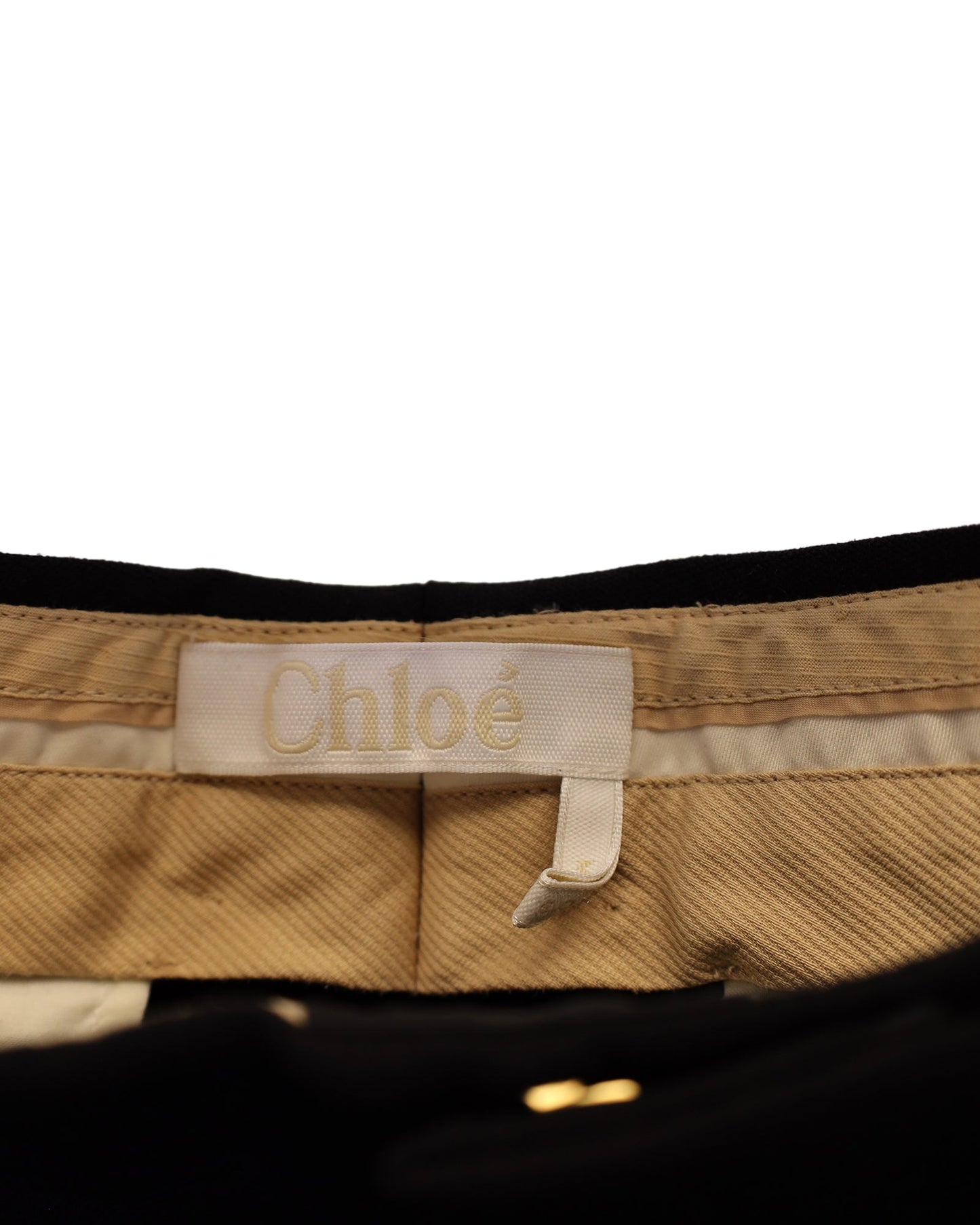 Chloe Straight-Leg Trousers in Black Virgin Wool