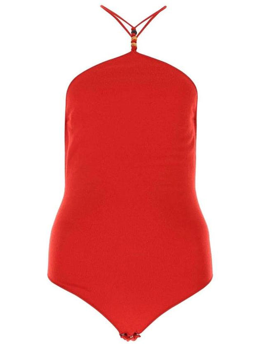 Bottega Veneta Women's Stretch Cashmere Blend Bodysuit Red