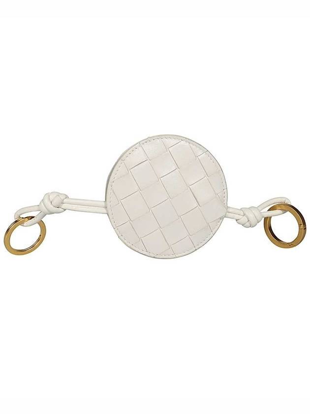 Bottega Veneta Round Key Holder White