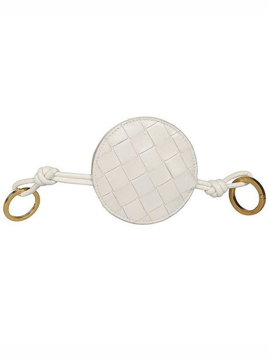 Bottega Veneta Round Key Holder White