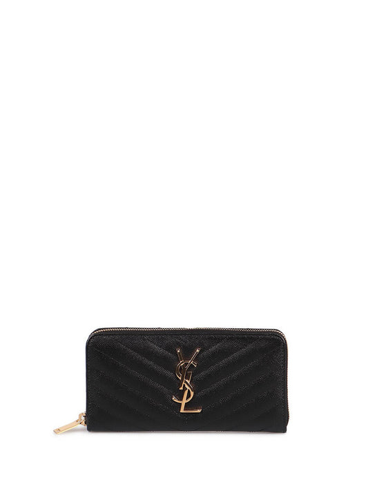 Saint Laurent Women `Cassandre Matelassé` Zip Around Wallet