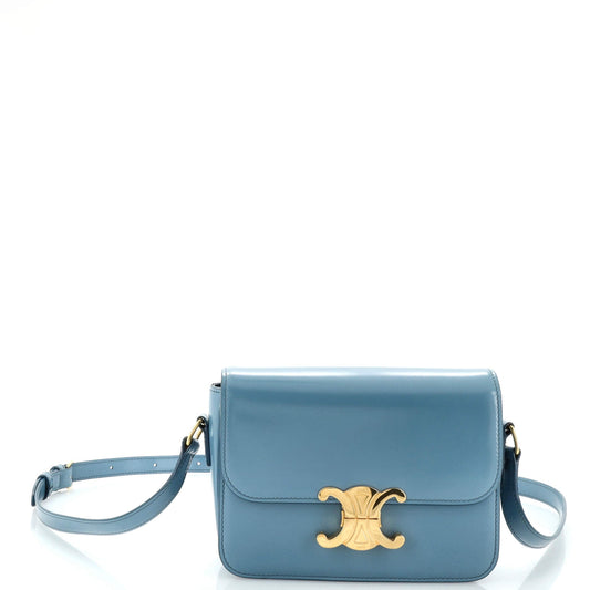 Celine Triomphe Shoulder Bag Smooth Calfskin Teen